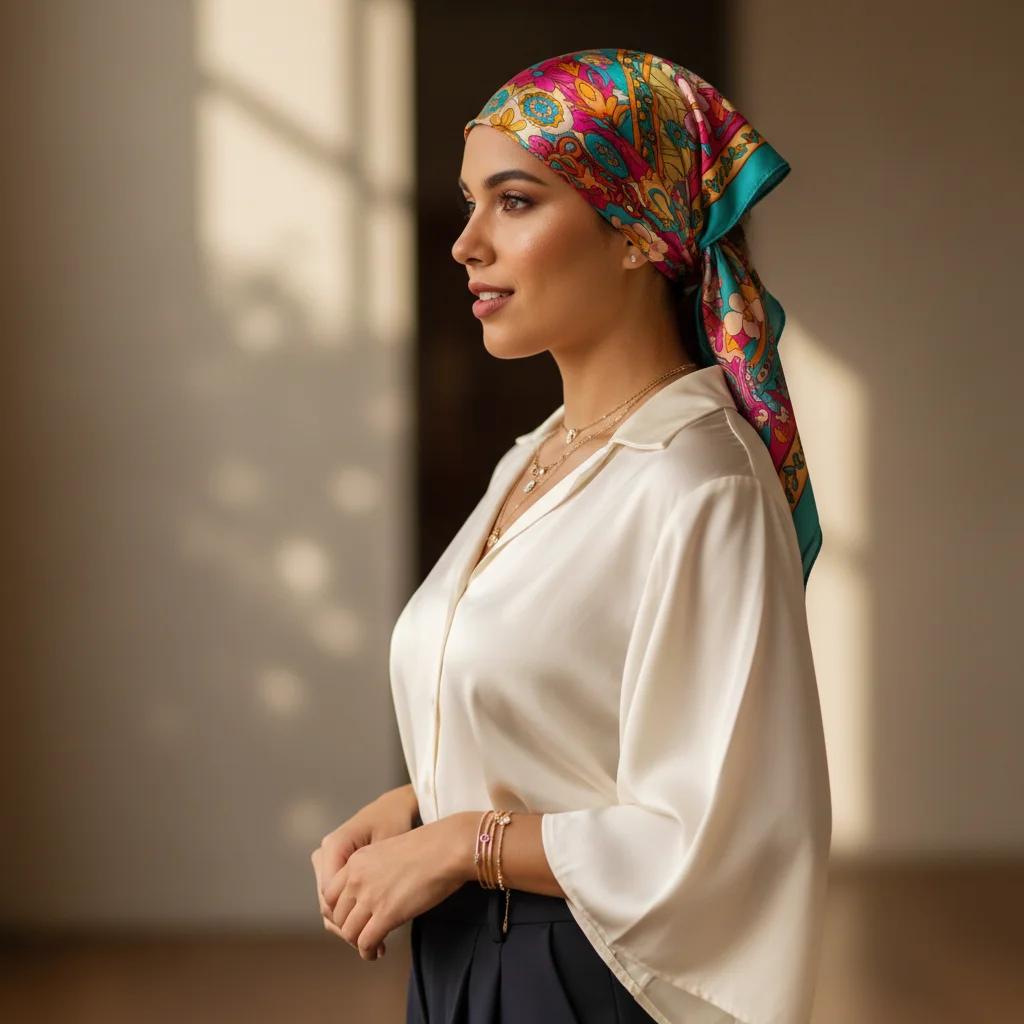 Pañoleta para la cabeza mujer - Cómo usar pañoletas en la cabeza