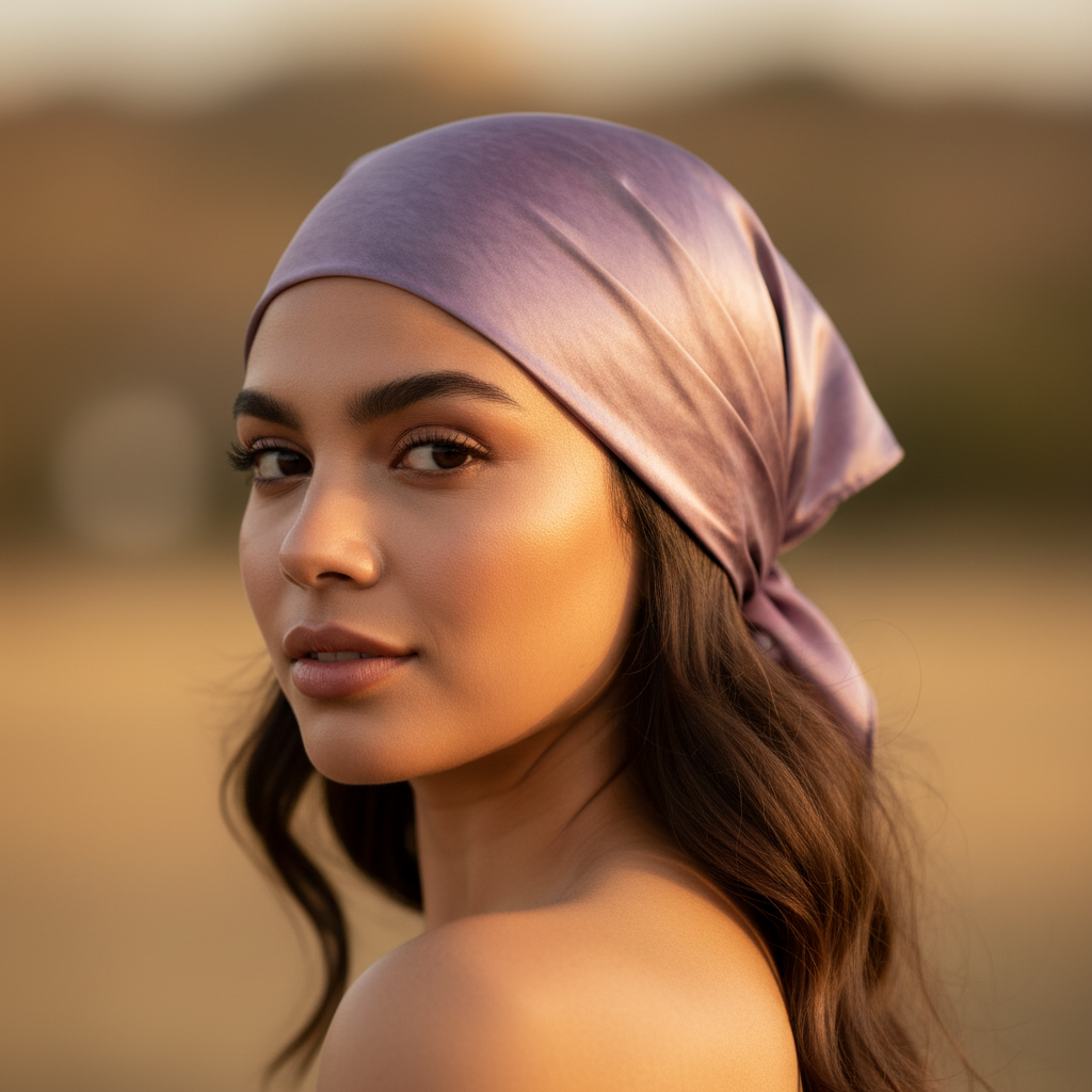 Pañoleta Rosada — en uso